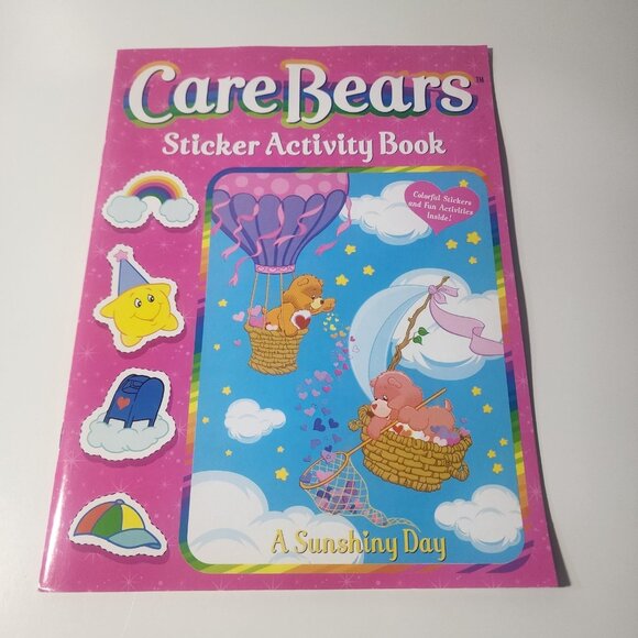 2003 Care Bears Sticker Activity Book A Sunshiny Day Colorful Fun Activities - Picture 1 of 5